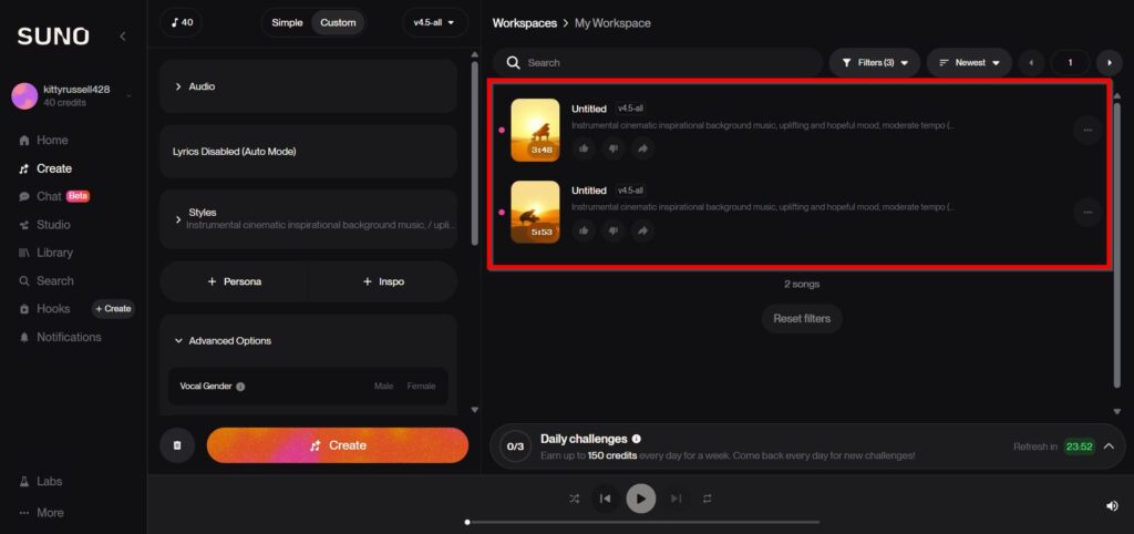 Listen to the Results