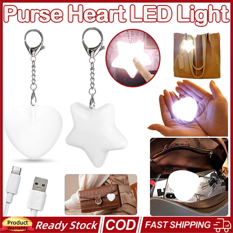 Purse Glow Heart Light Led