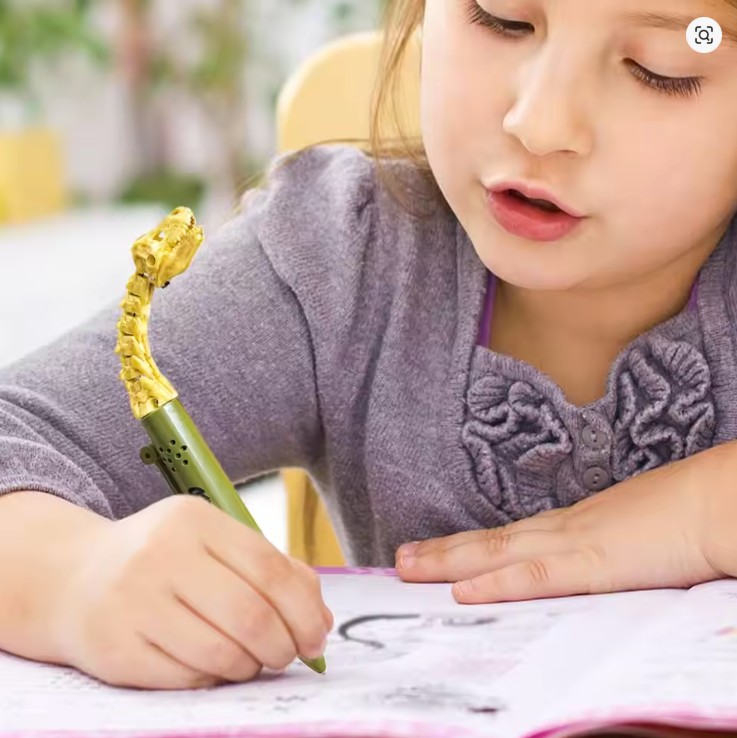 Using The Dinosaur Gel Pen