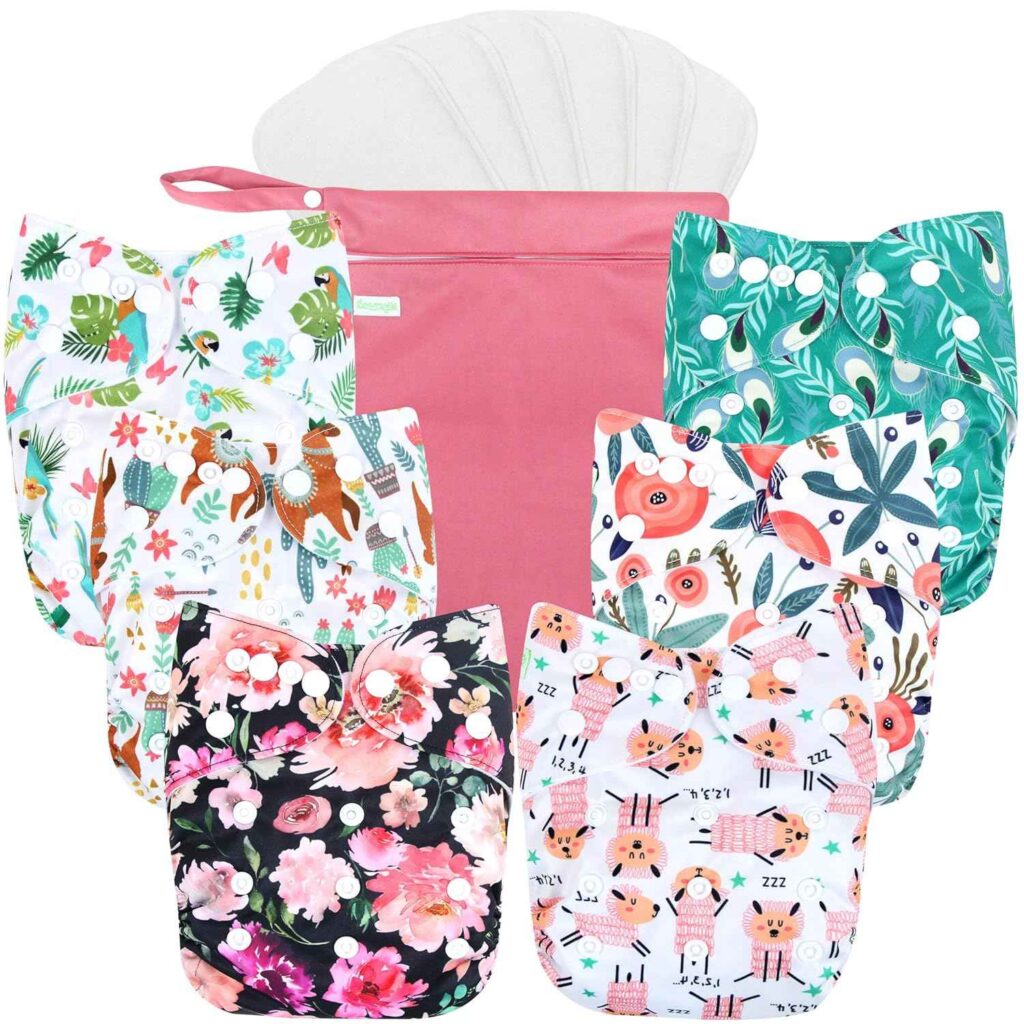 Wegreeco Cloth Diapers 6 Pack