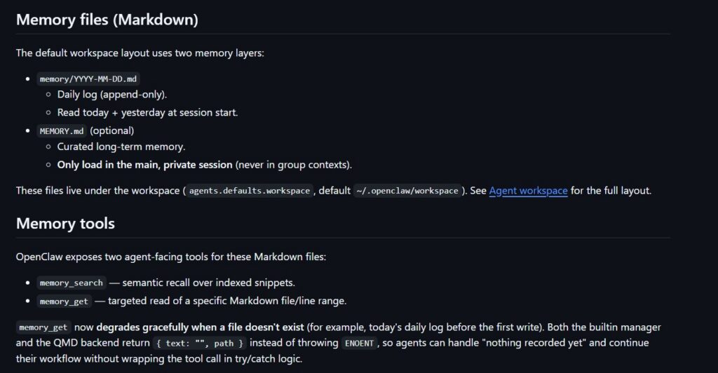 Openclaw Markdown Memory System